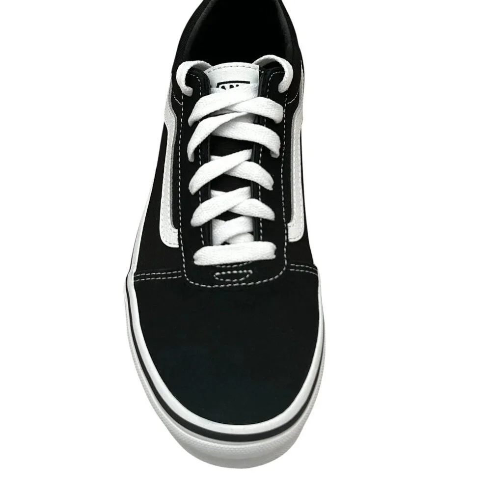 Vans Ward Youth‎ Boy's/Girl's Canvas Casual Sneaker Size 3 Black Low Top Shoes